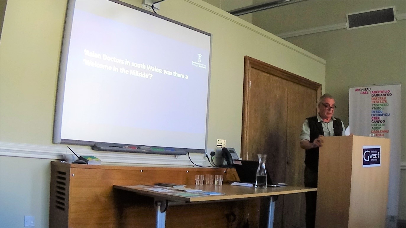 Dr. Peter Dickson spoke about his research into experiences of South Asian G.P.s in South Wales