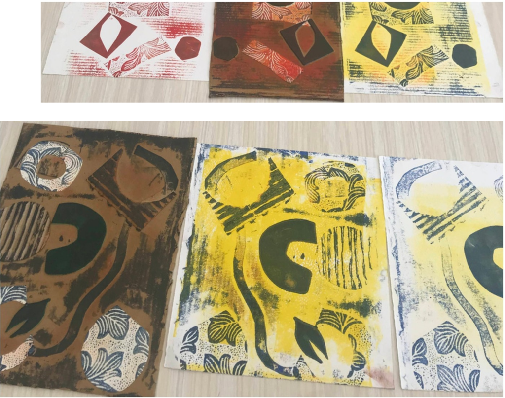 Printiau collograph